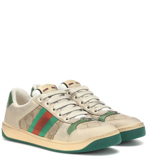 gucci men's screener leather sneaker|Gucci screener low top sneakers.